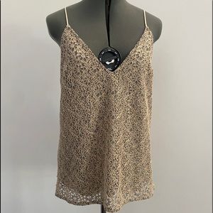 Zara lacy strappy Top Large